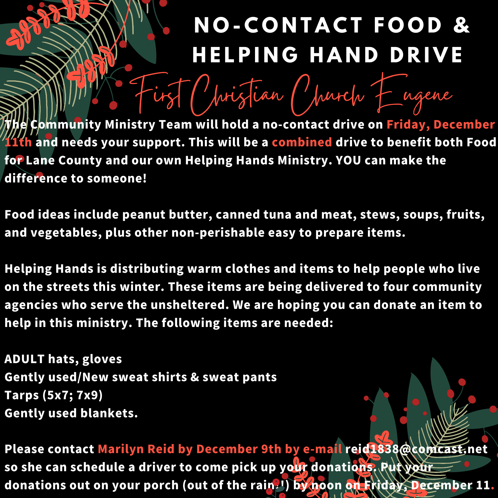 Food Drive shout out (1)